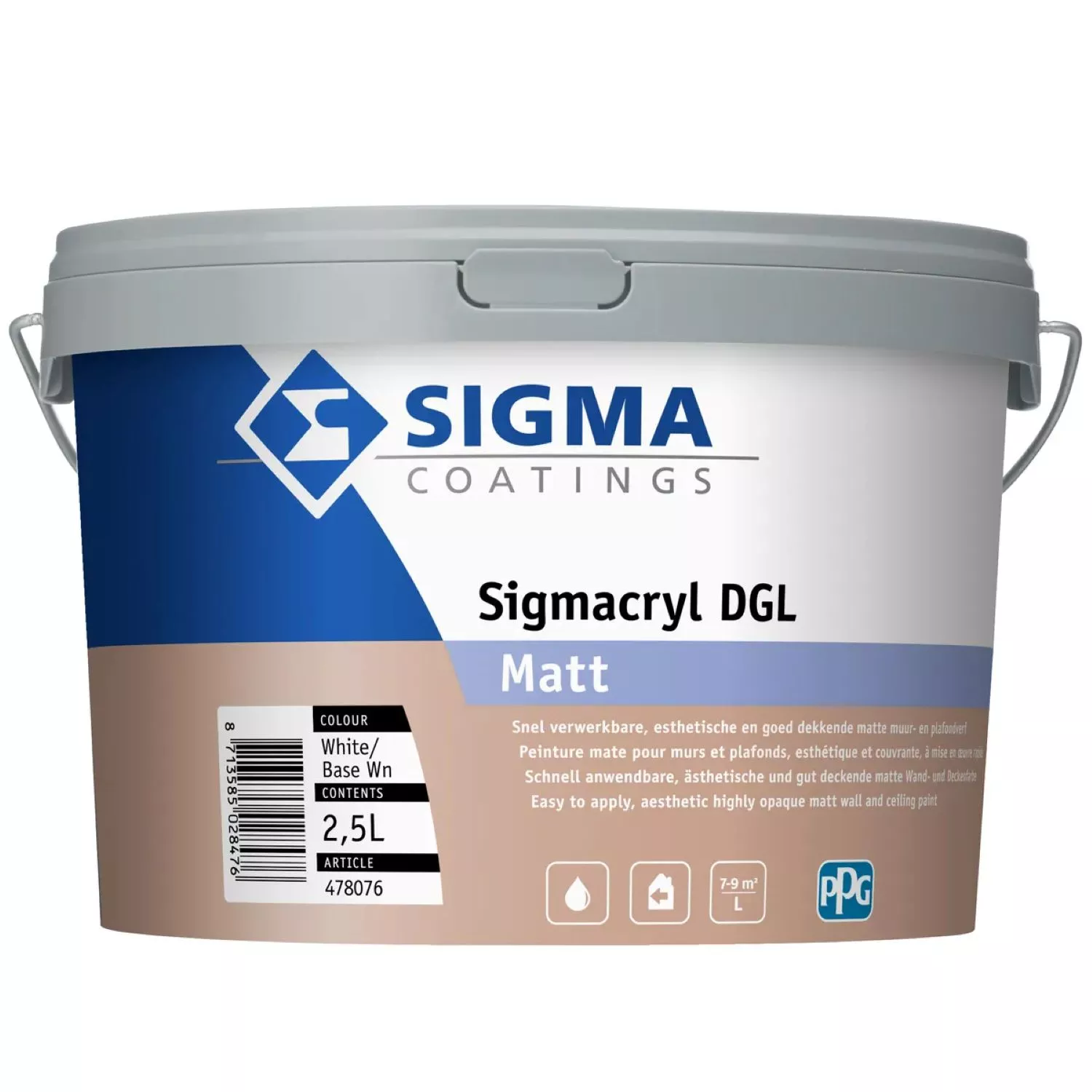 Sigmacryl DGL Matt - op kleur gemengd - 2,5L-image