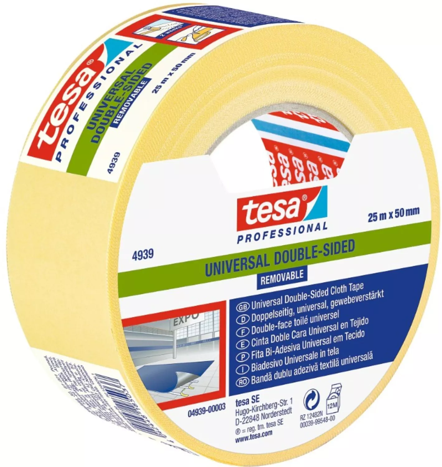 Tesa 4944 Professional Dubbelzijdige tape - 50mm x 25m-image