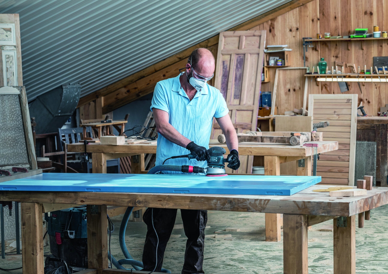 Bosch 2608900910 EXPERT Schuurvel C470 Best for Wood and Paint - 125mm - K80 - 8 gaten (50st)-image