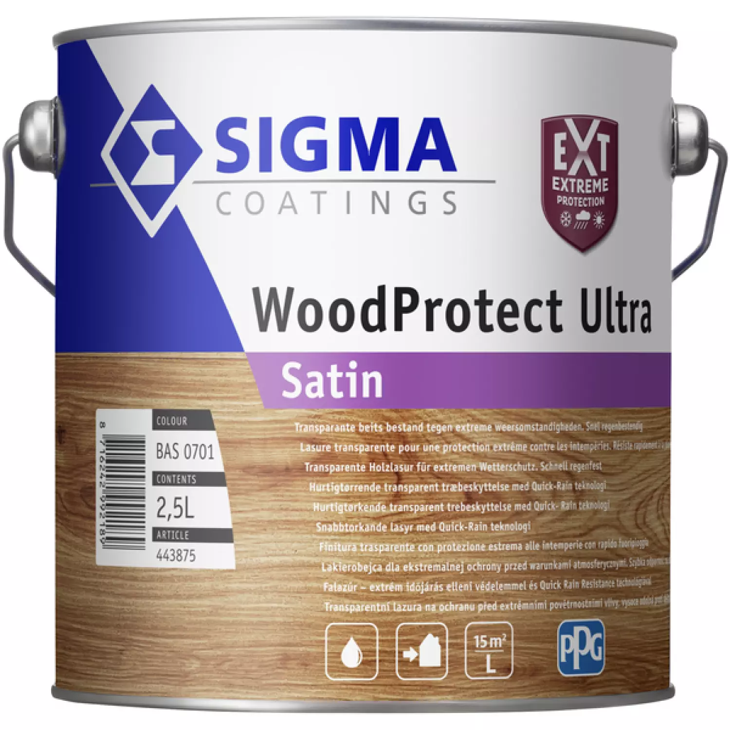 Sigma WoodProtect Ultra Satin - op kleur gemengd - 2,5L-image