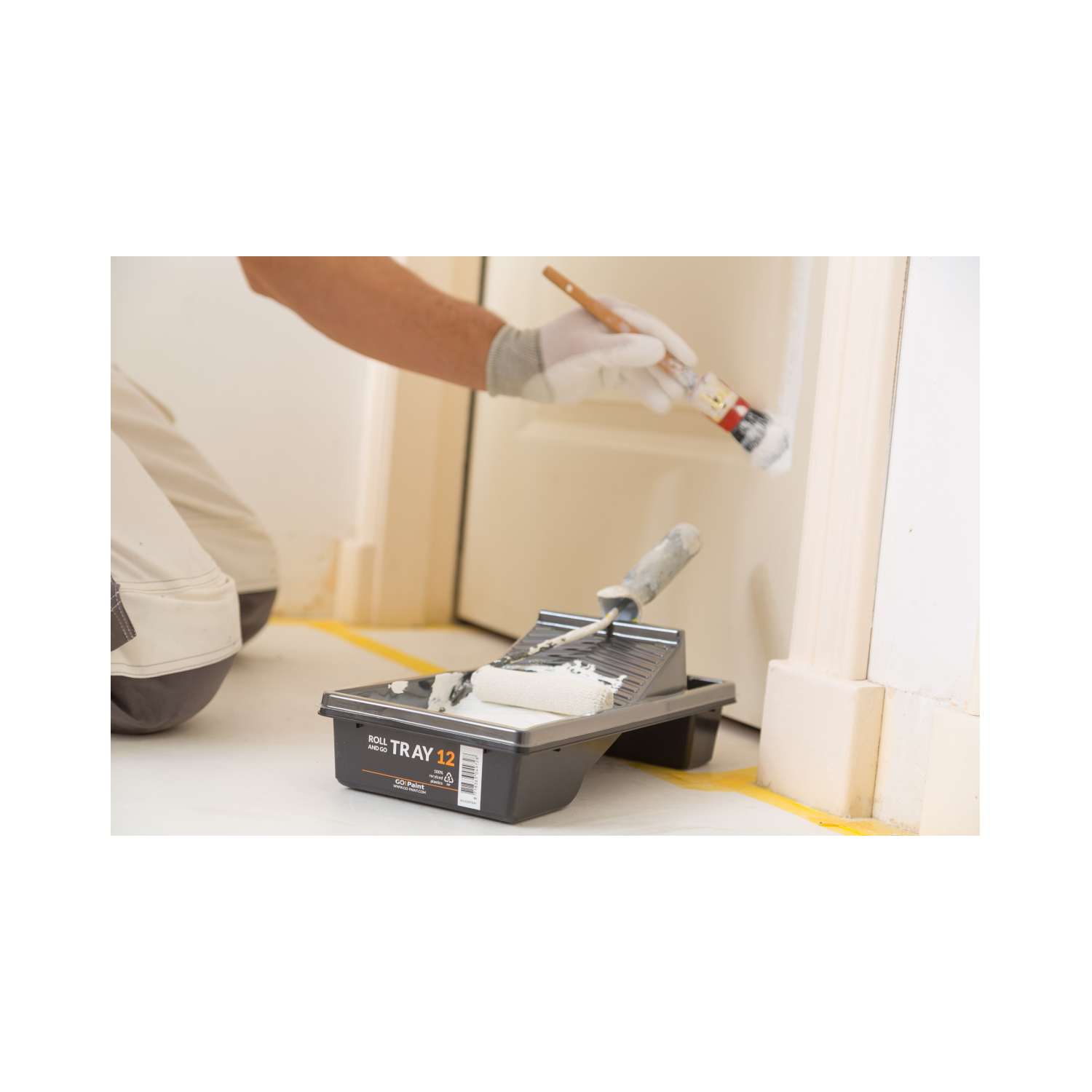 Go!Paint Roll And Go Inzetbak - 12cm Roller - 5 Stuks-image