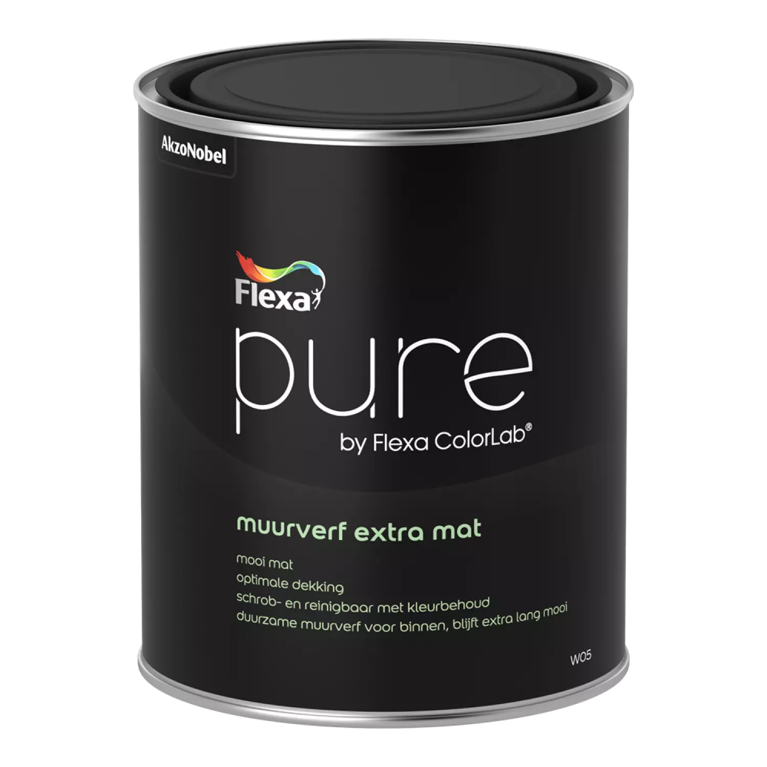 Flexa Pure Muurverf Extra Mat - op kleur gemengd - 1L-image