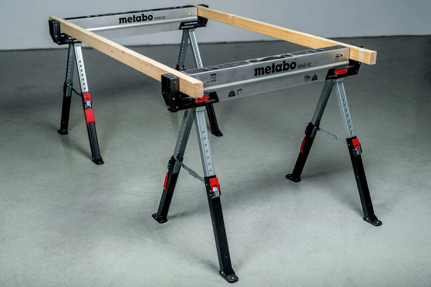 Metabo MAB 82 Stalen schragen set - draagcapaciteit 590 kg (2 stuks)