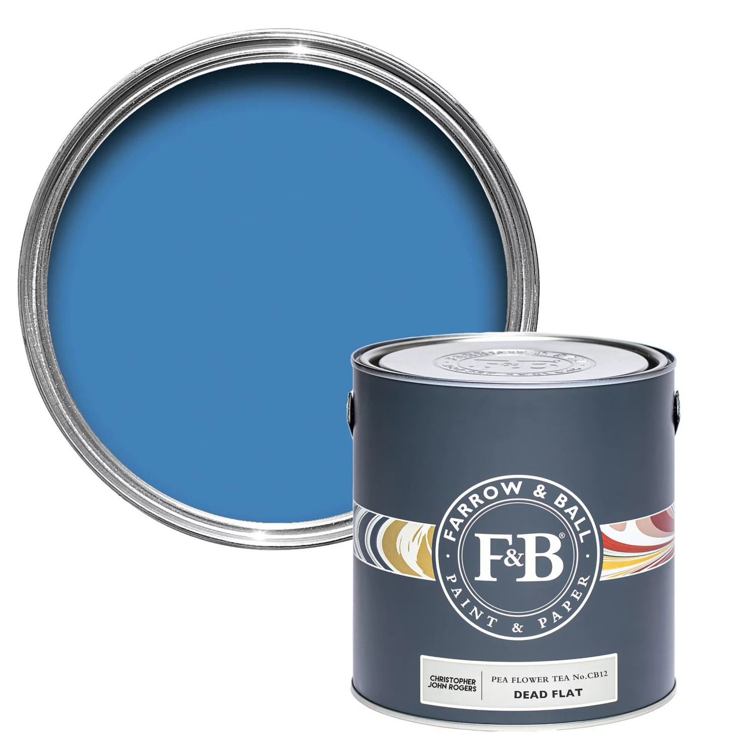 Farrow & Ball Flat Eggshell Pea Flower Tea No.CB12 - 2,5L-image