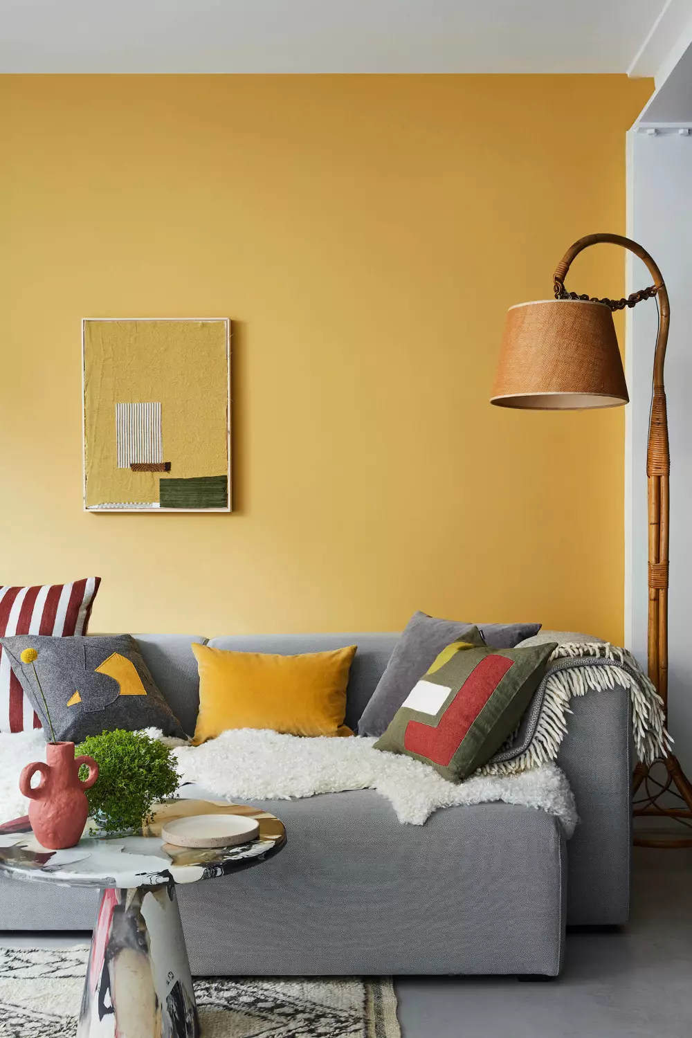 Little Greene Intelligent Floor Paint - Yellow-Pink No. 46 - 1L-image