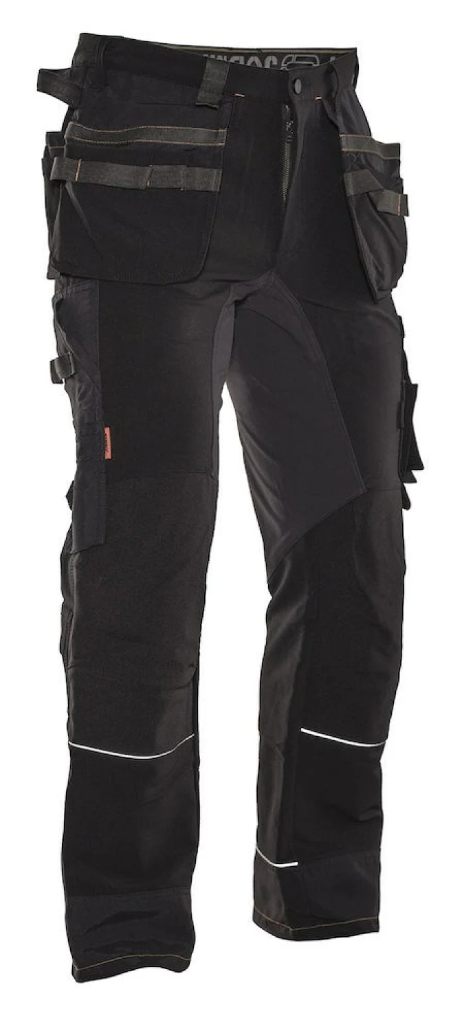 Jobman 2191 Werkbroek Stretch - Maat 46 - Zwart/Wit-image