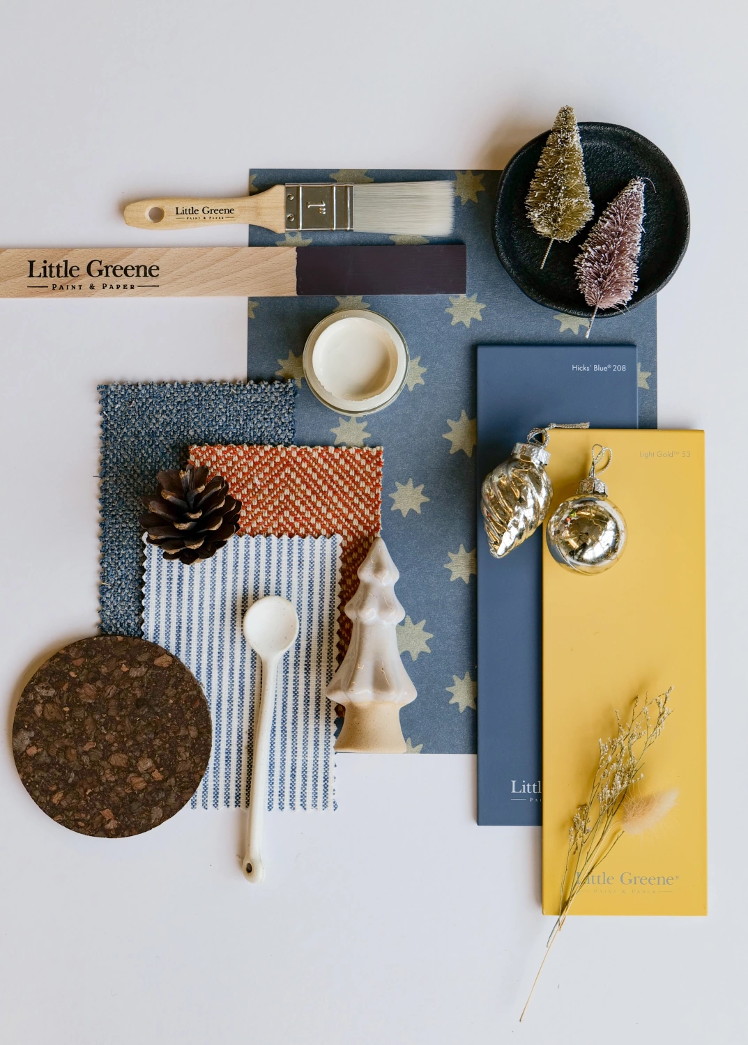 Little Greene Interior Oil Eggshell - Hicks' Blue No. 208 - 2,5L-image