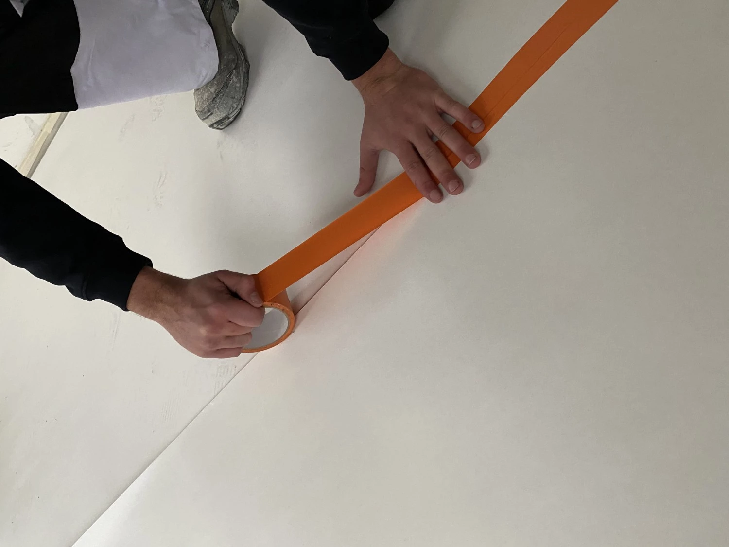 Verbo 19350 Stucloper 2 zijden gelamineerd - Wit/Bruin - 1,30m - 50m²-image