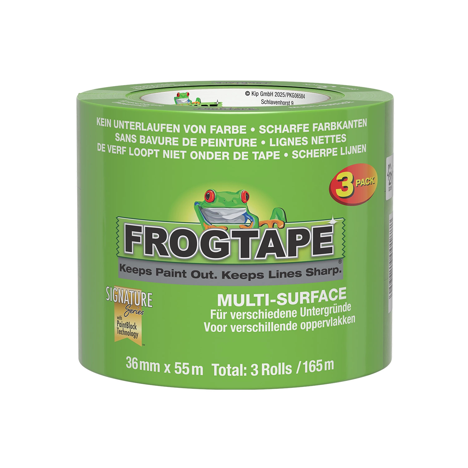 FrogTape Multi Surface Afplaktape 36mm x 55m - 3-Pack-image