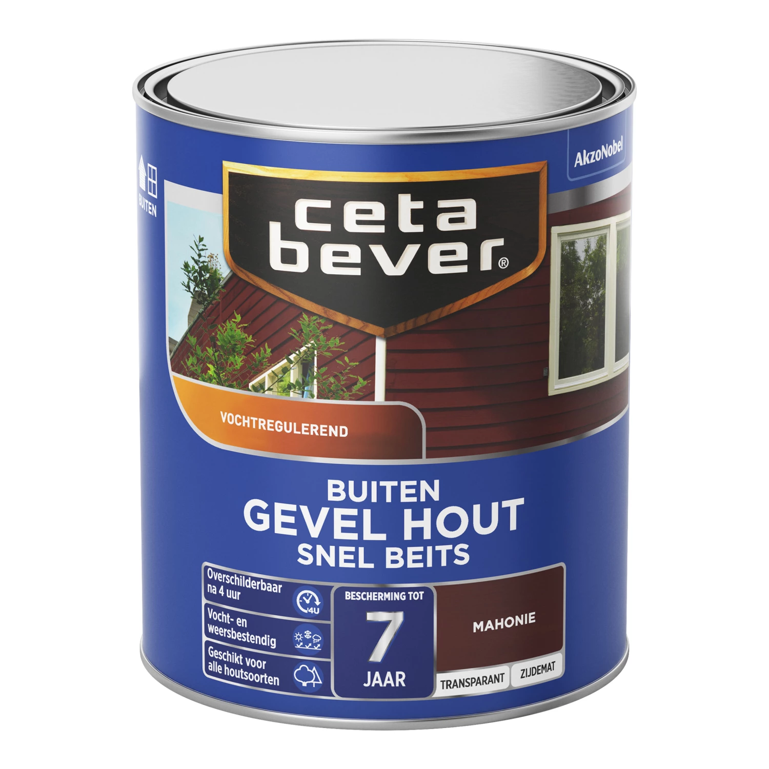 Cetabever Gevel Hout Snel Beits Transparant - Mahonie - 750ml-image