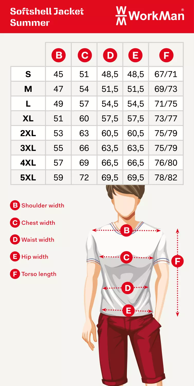 Workman 2526 Softshell Jacket - Zwart - 2XL-image