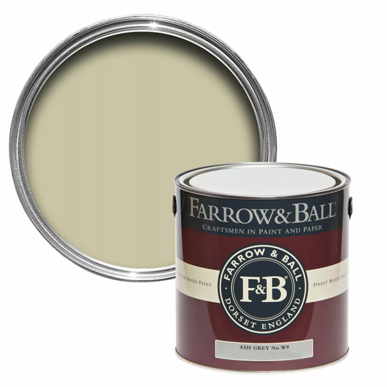 Farrow & Ball Estate Eggshell Ash Grey No. W9 5L-image