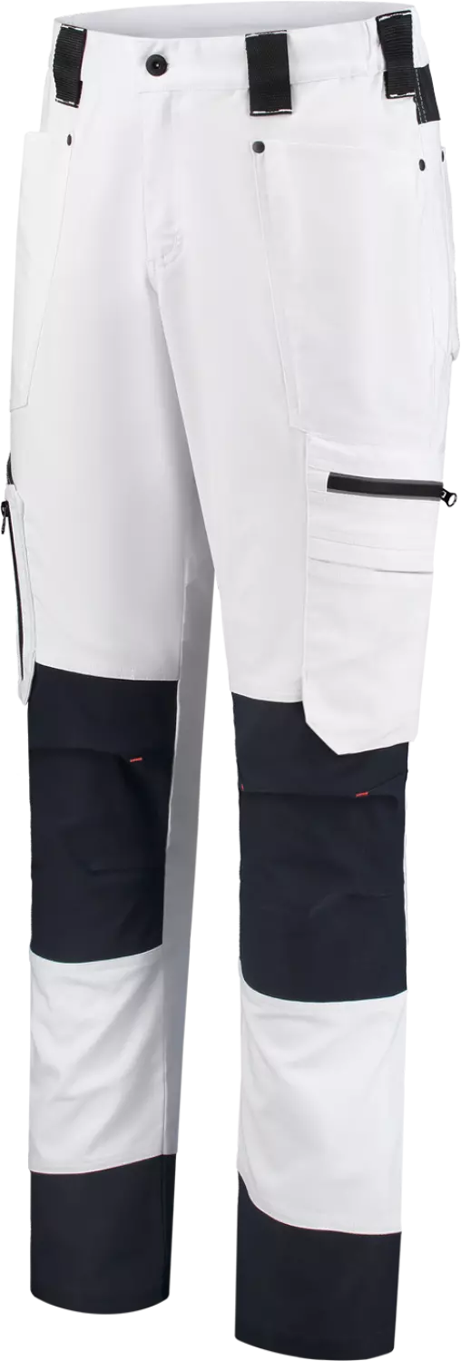 Workman 9004 STRETCH Worker P2S Werkbroek - Wit / Navy - Maat 56 (40/34)-image
