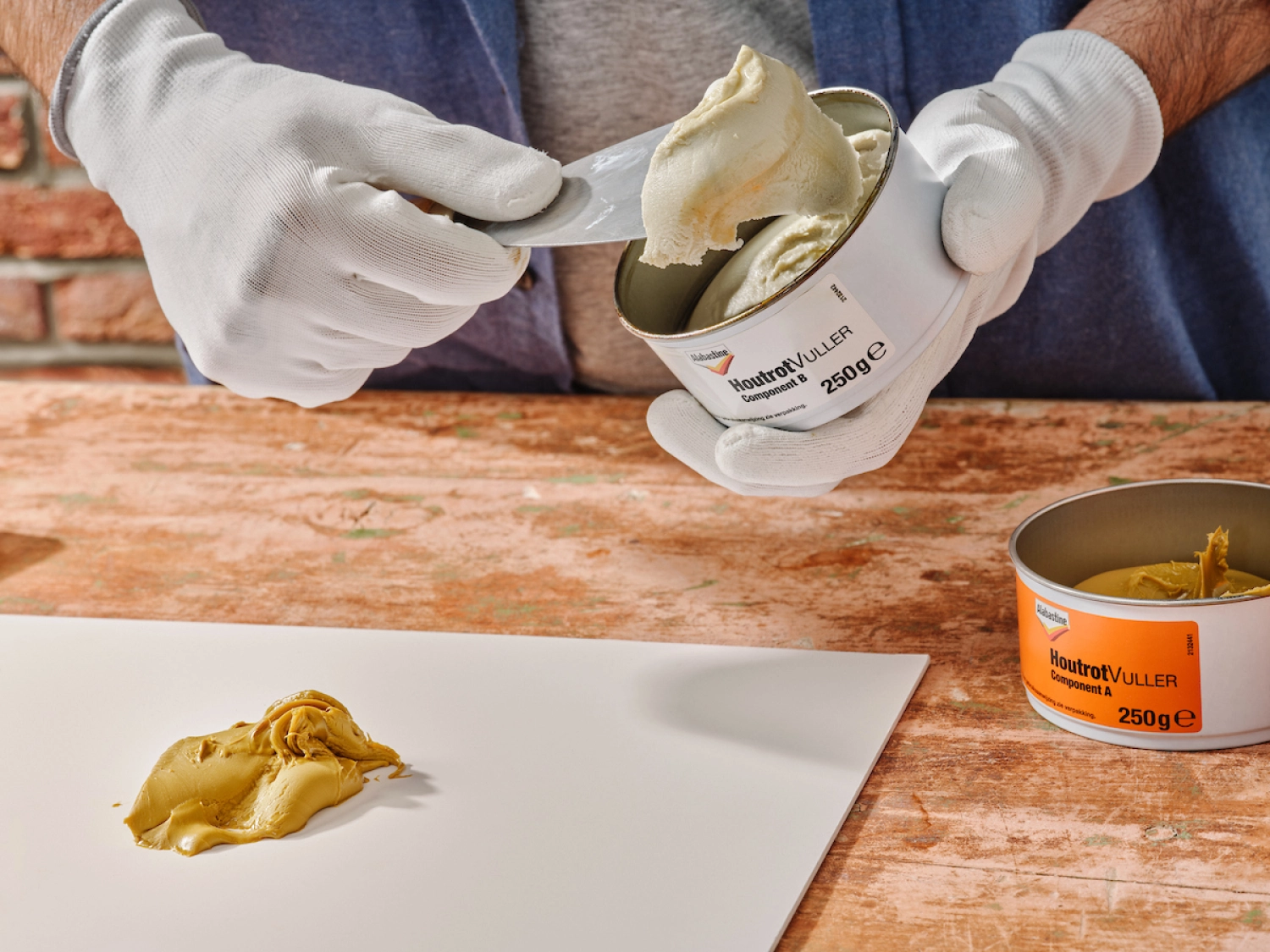 Alabastine Houtrotvuller - Poeder - Naturel/vuren - 1kg-image