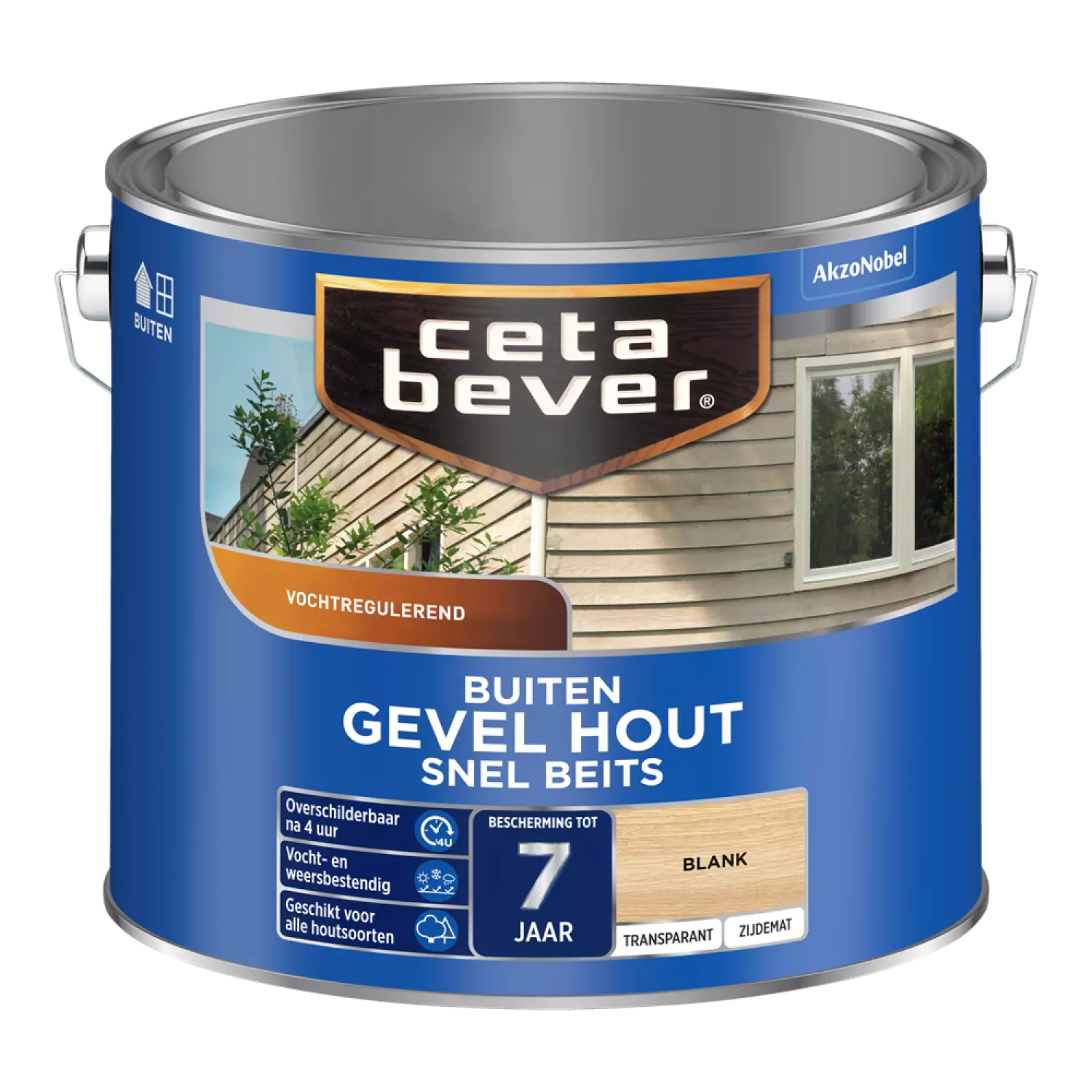 Cetabever Gevel Hout Snel Beits Transparant - Blank - 2,5L-image