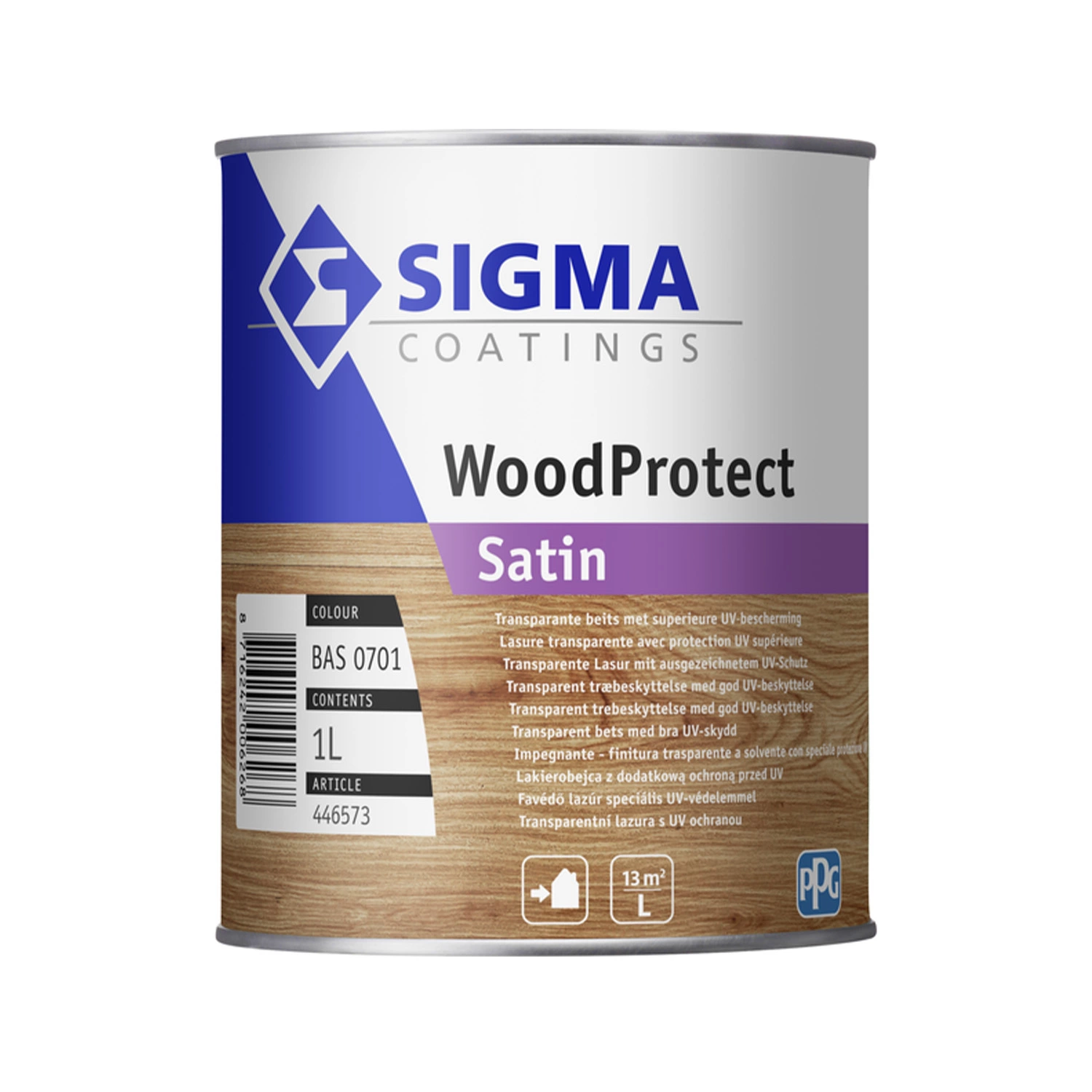 Sigma WoodProtect Satin - op kleur gemengd - 1L-image