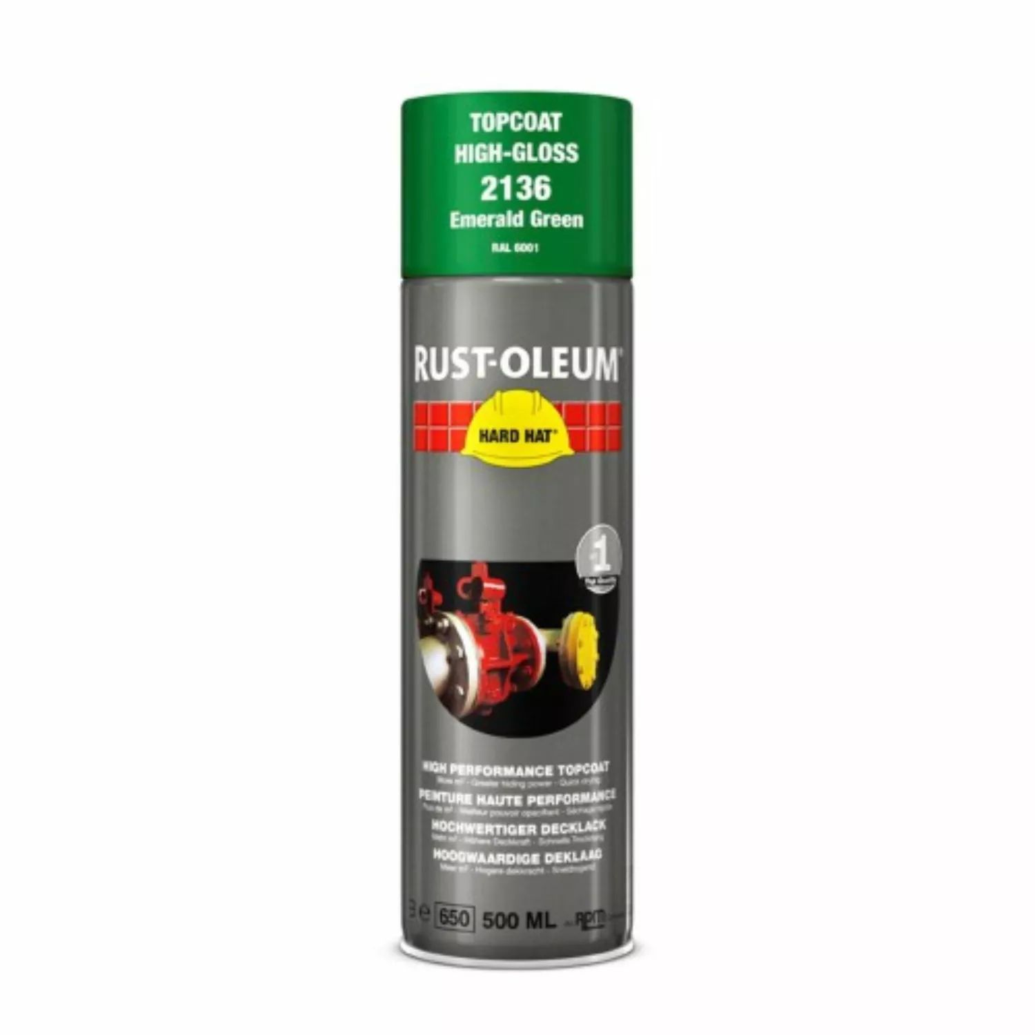 Rust-Oleum Hard Hat 2136 - RAL 6001 smaragdgroen - 0,5L-image