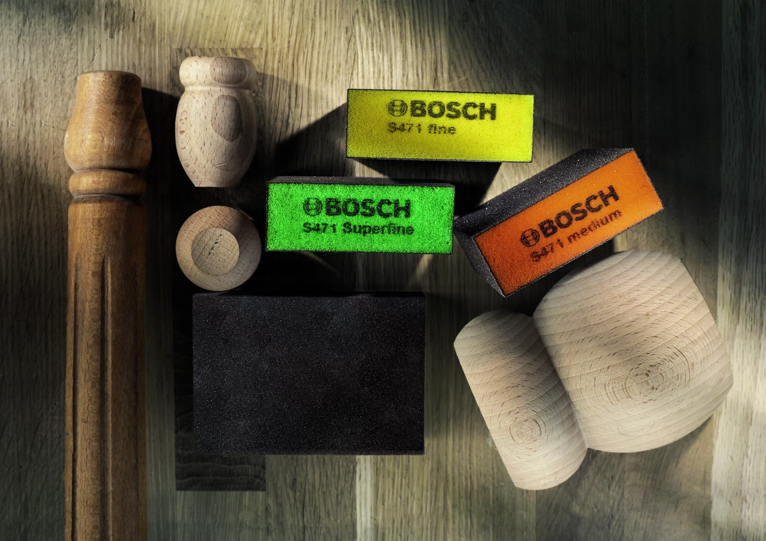 Bosch 2608901175 EXPERT 3-delige schuursponzenset S471, Best for Flats & Edges, 69 x 97 x 26mm-image