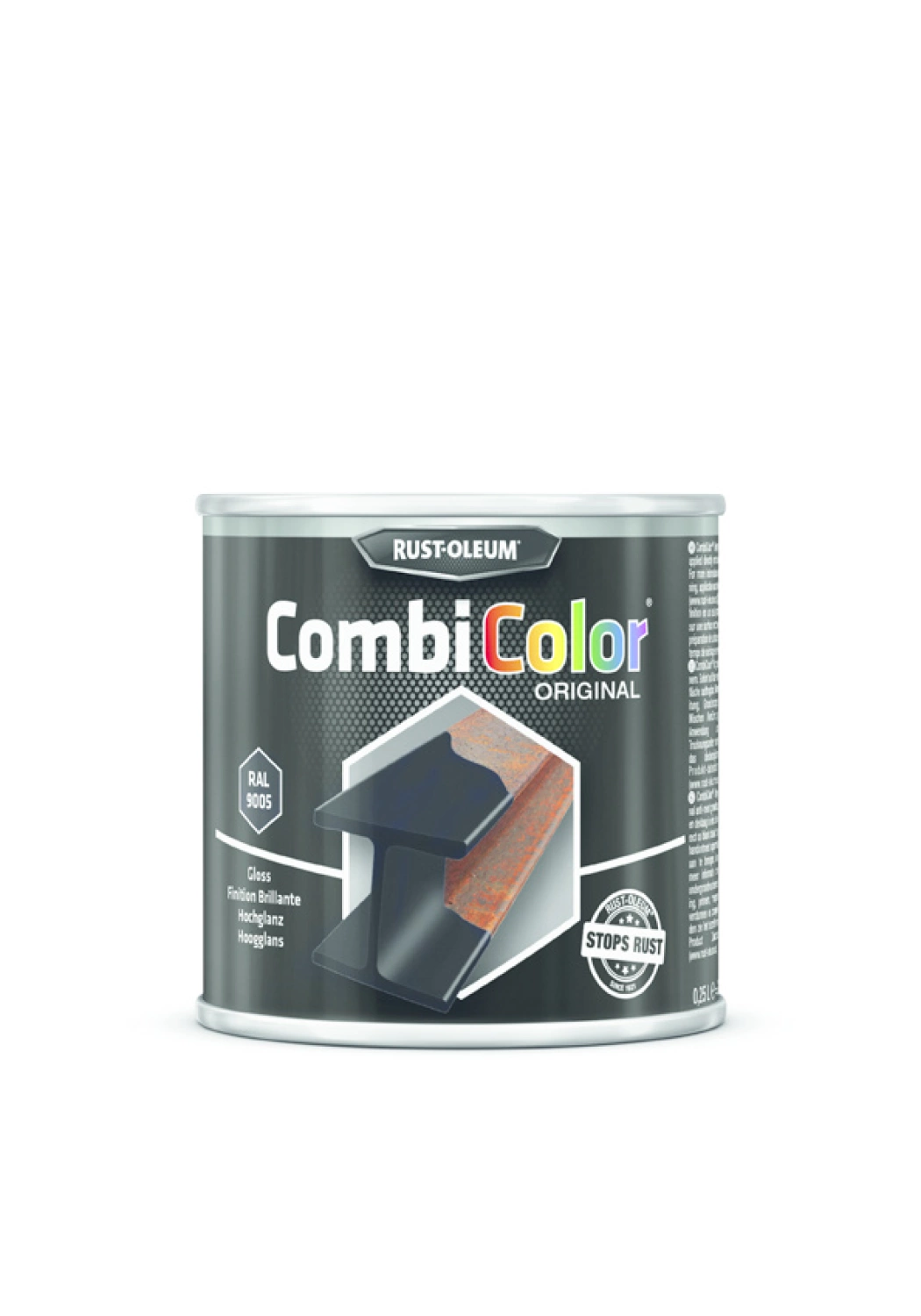 Rust-Oleum Combicolor Hoogglans - RAL 9005 gitzwart - 0,75L-image