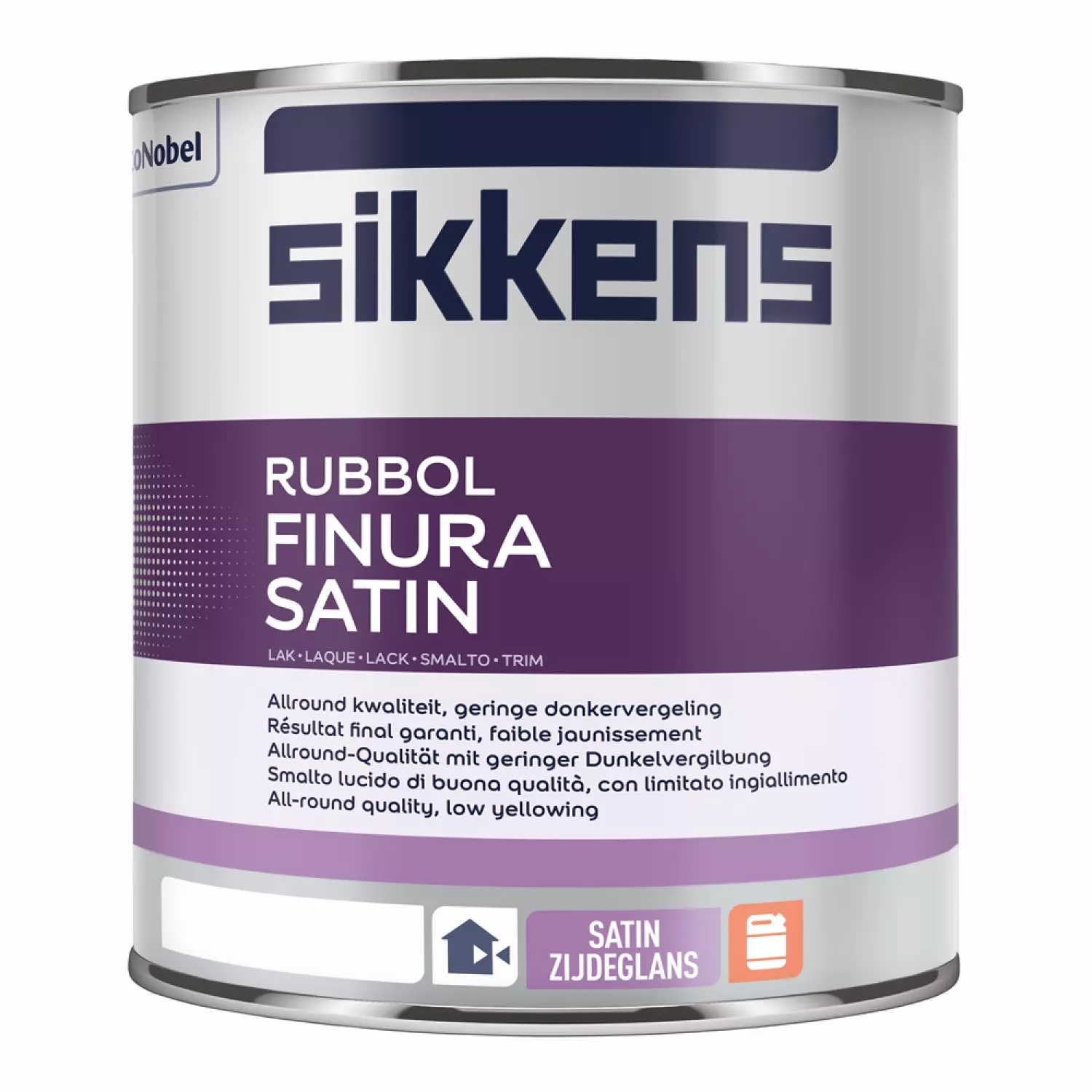 Sikkens Rubbol Finura satin - wit - 1L-image