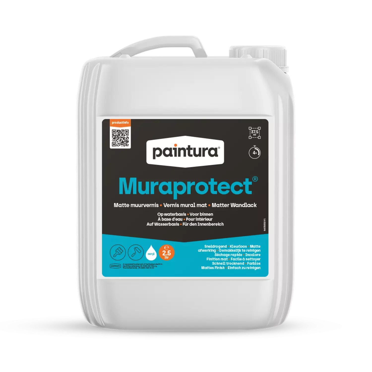 Paintura Muraprotect Mat Muurvernis Kleurloos - 2,5L-image