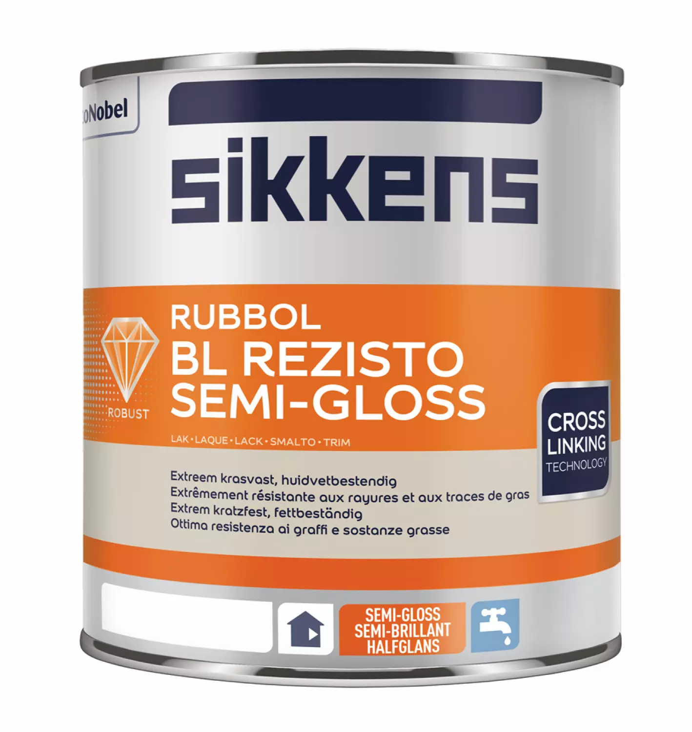 Sikkens Rubbol BL Rezisto Semi Gloss - wit - 1L-image