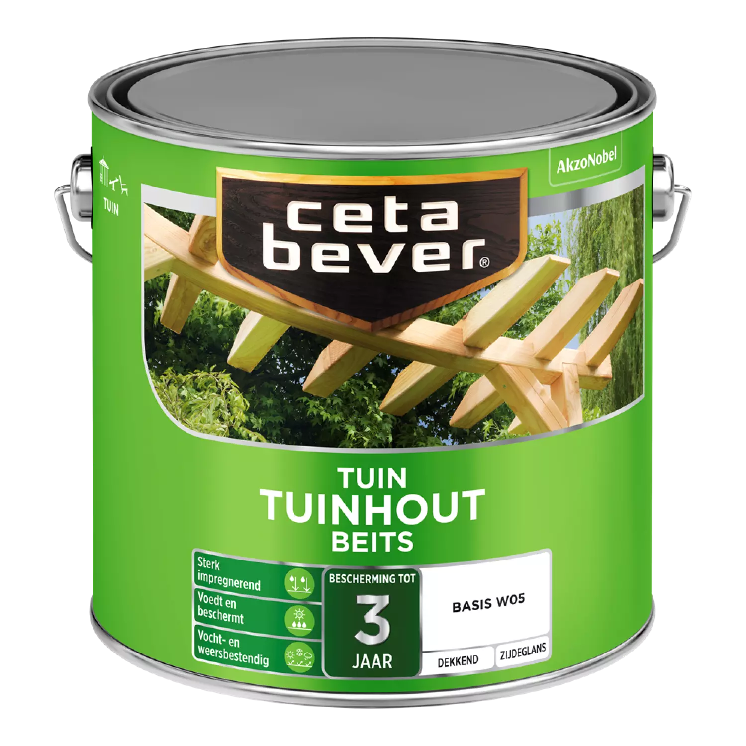 Cetabever Tuinbeits Tuinhout Dekkend - op kleur gemengd - 2,5L-image