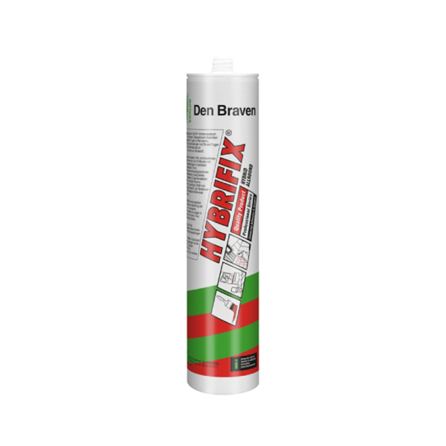 Zwaluw Den Braven 10620600 Hybrifix Lijmkit - Zwart - 290ml in koker-image