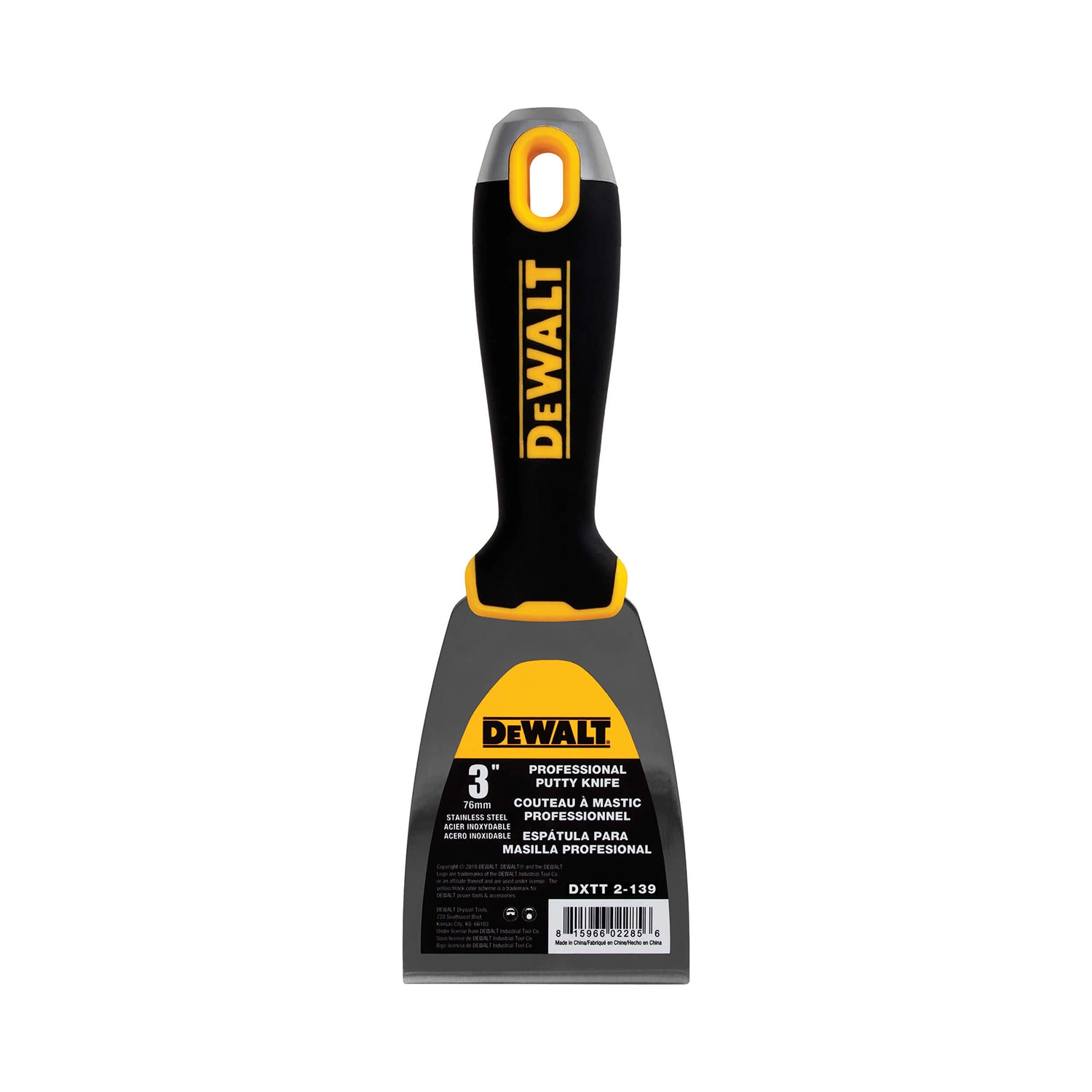 DeWalt Plamuurmes RVS Softgrip 3" (76 mm)