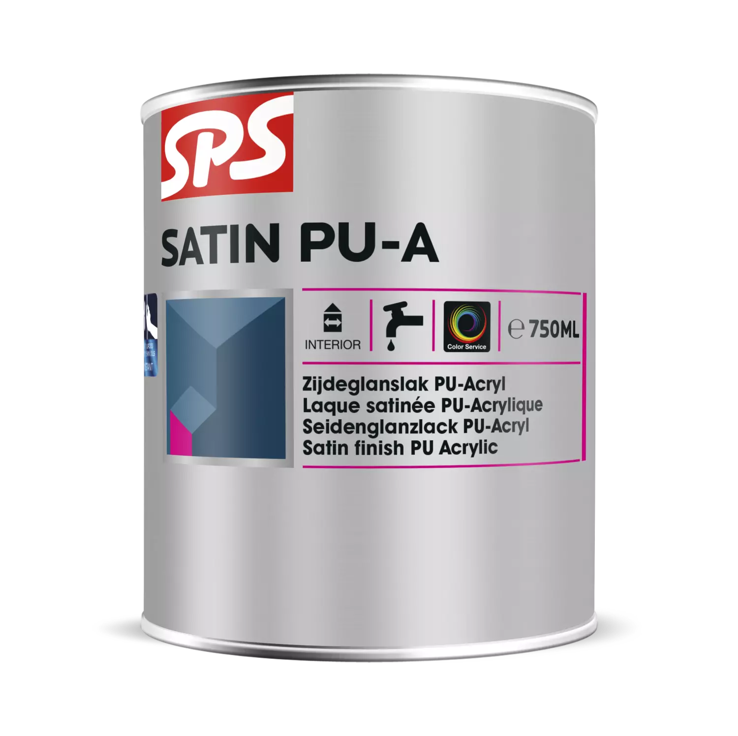 SPS Satin Pu-A Lak - RAL 9010 - 0,75L-image