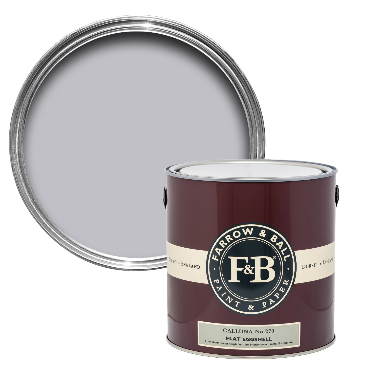 Farrow & Ball Flat Eggshell Calluna No.270 - 5L-image