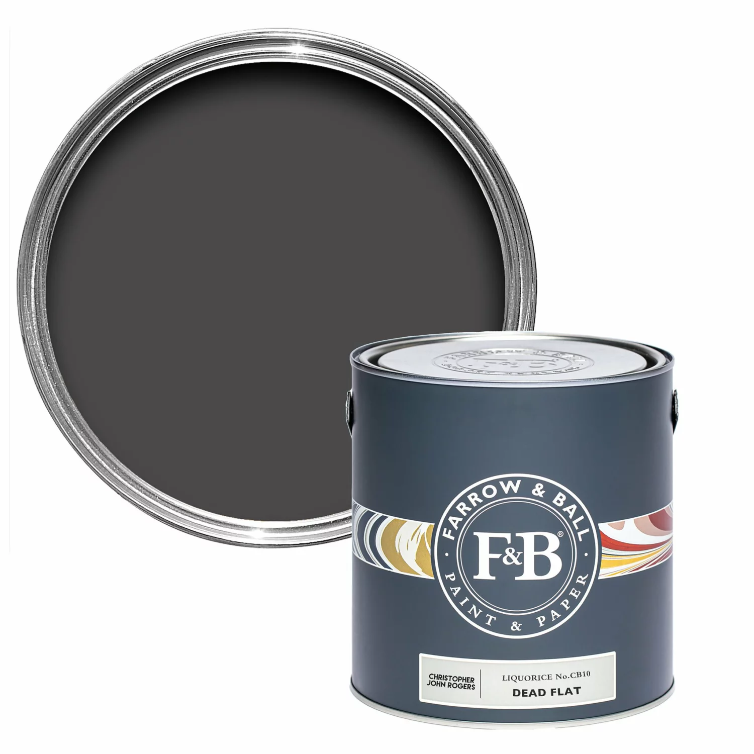 Farrow & Ball Estate Eggshell Liquorice CB10 5 L-image