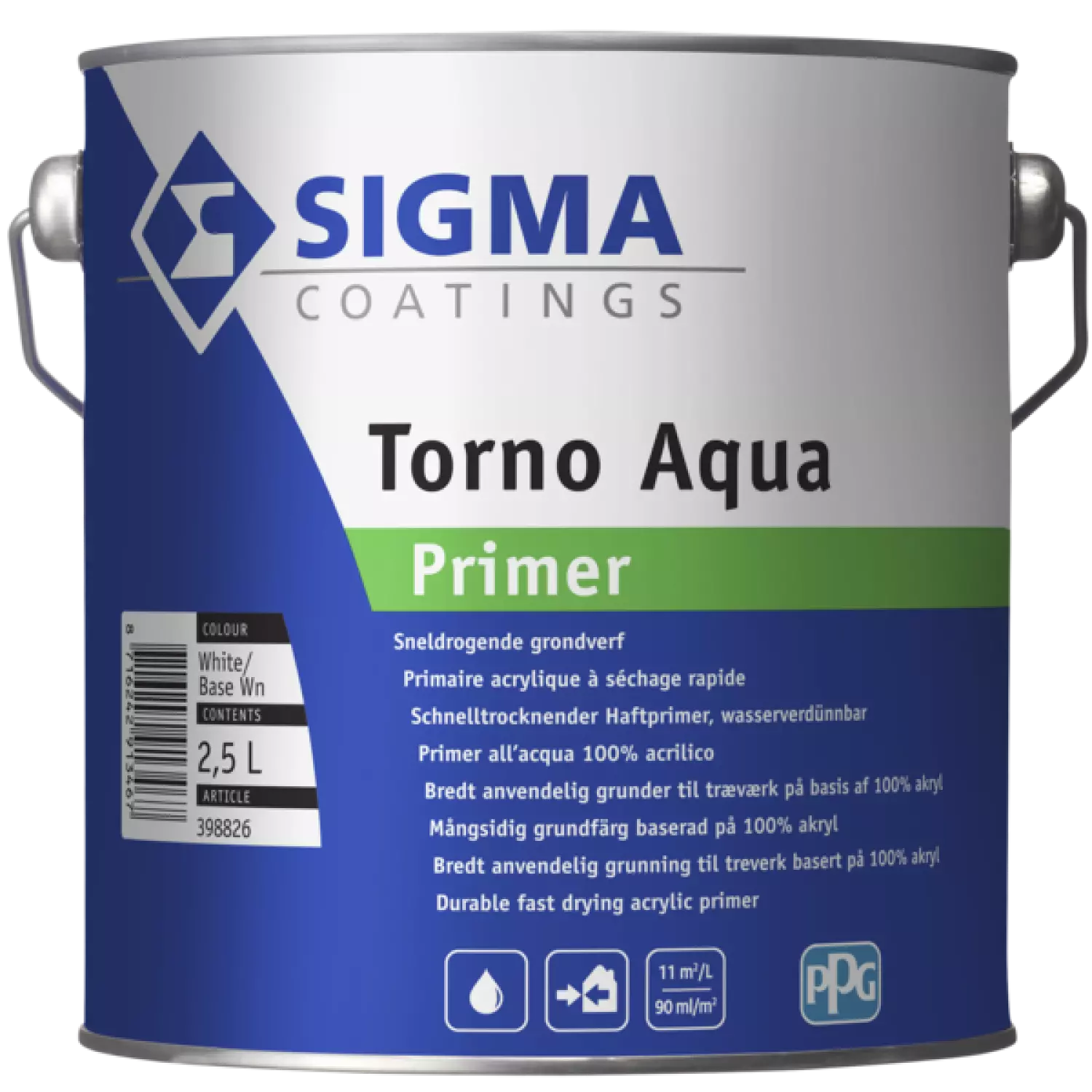 Sigmatorno aqua primer - op kleur gemengd - 2,5 ltr-image