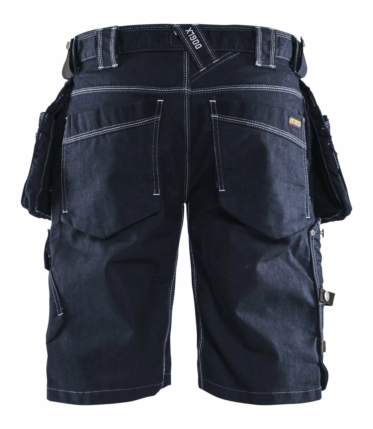 Blåkläder X1900 Werkbroek kort Denim Stretch 1992 - marineblauw - maat 48 (M)-image