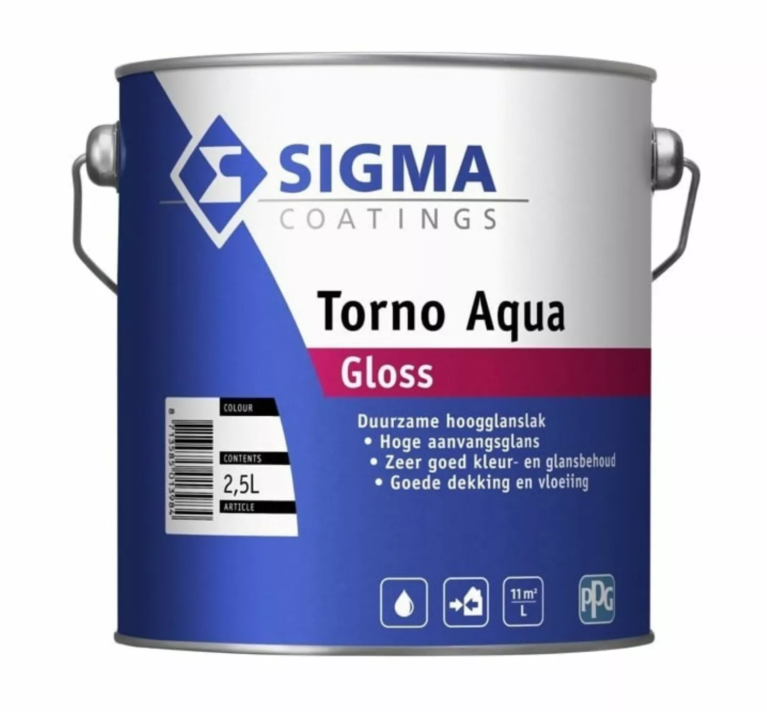 Sigma Torno Aqua Gloss - Op kleur gemengd 2,5L-image