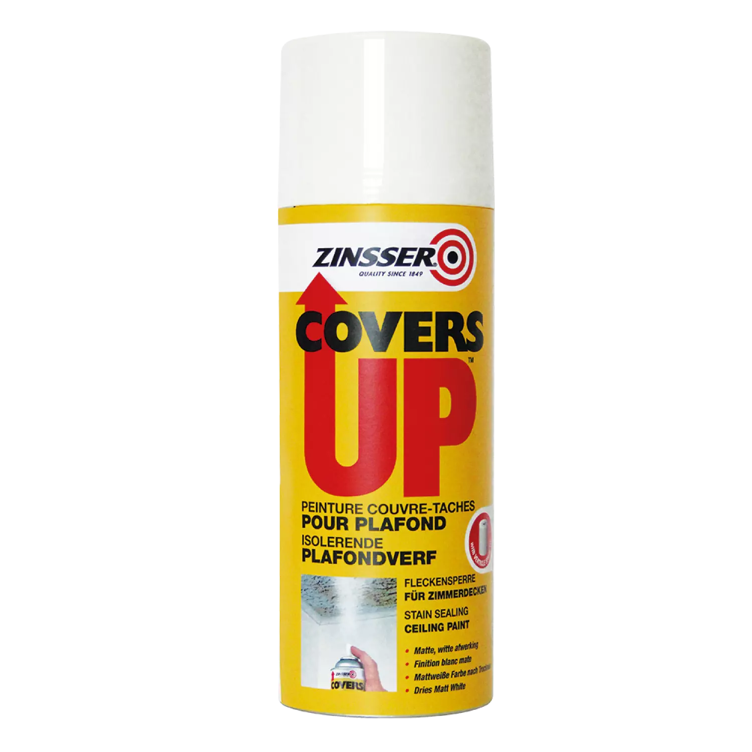 Zinsser Covers Up spray mat - wit - 400ml-image