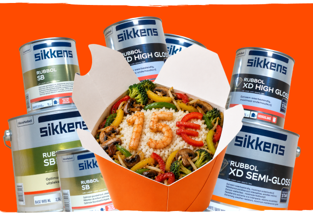 Gratis bij Sikkens Rubbol.