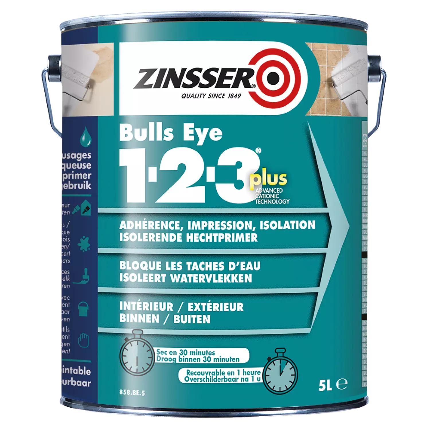 Zinsser Bulls eye 1-2-3 Plus - Primer - wit - 5L-image
