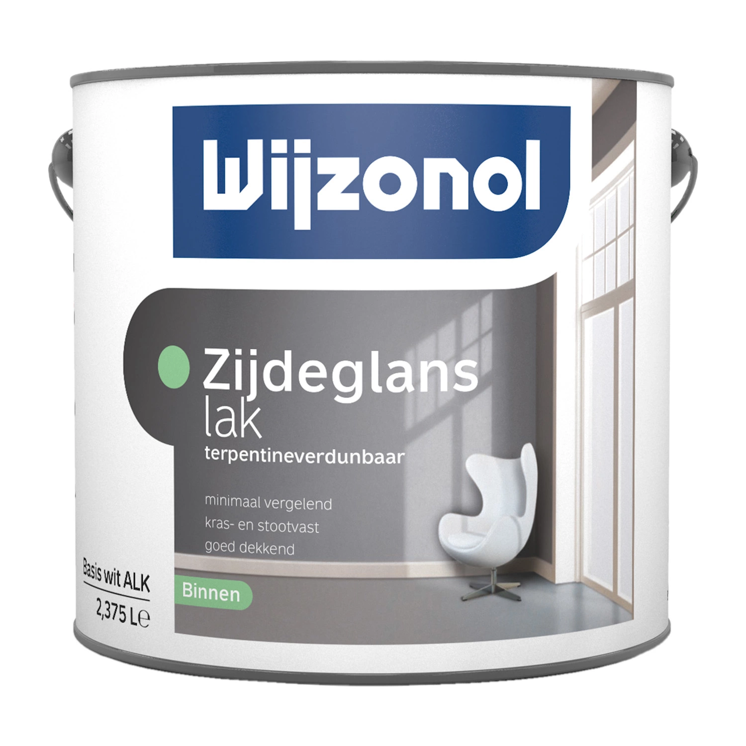 Wijzonol Zijdeglanslak Interieur terpentineverdunbaar - op kleur gemengd - 2.5L-image