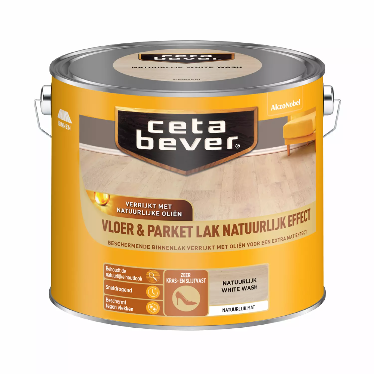 Cetabever Vloer- & Parketlak Natuurlijk Effect - Natuurlijk Brown Wash - 2,5L-image