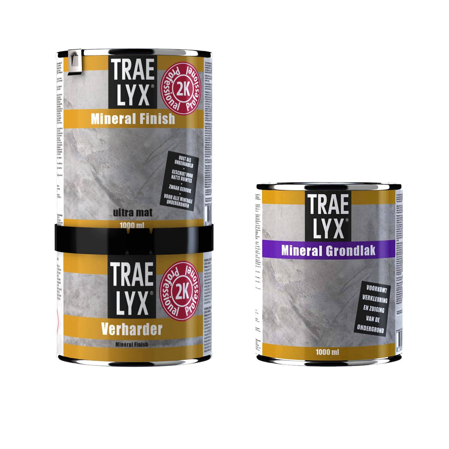 Trae Lyx Mineral Finish 1L incl. Trae Lyx grondlak 1L-image