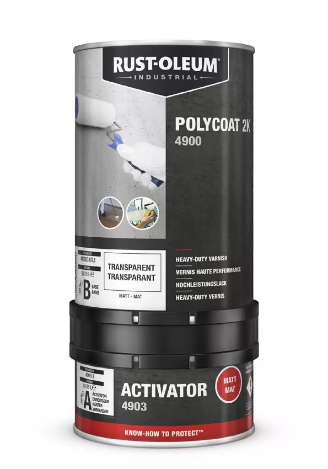 Rust-Oleum Polycoat 2K Hdvarnish Matt 1L-image