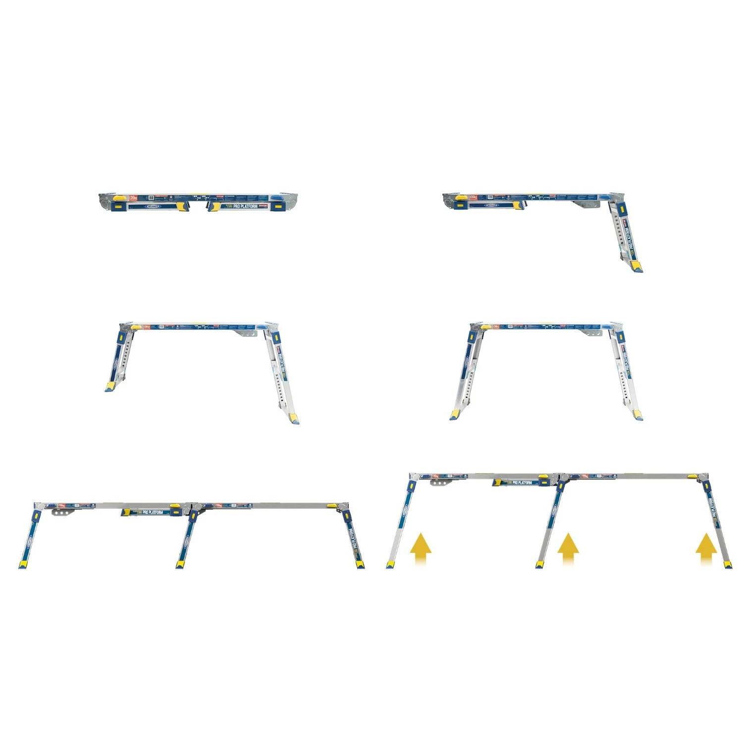 Little Jumbo 1299379024  Pro Linking-platform telescopisch werkbordes - AP2030L  - 360 x 1170mm - 136kg-image