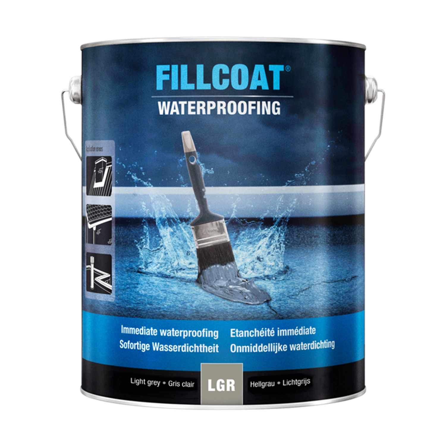 Rust-Oleum Fillcoat - RAL 7035 lichtgrijs - 1L
