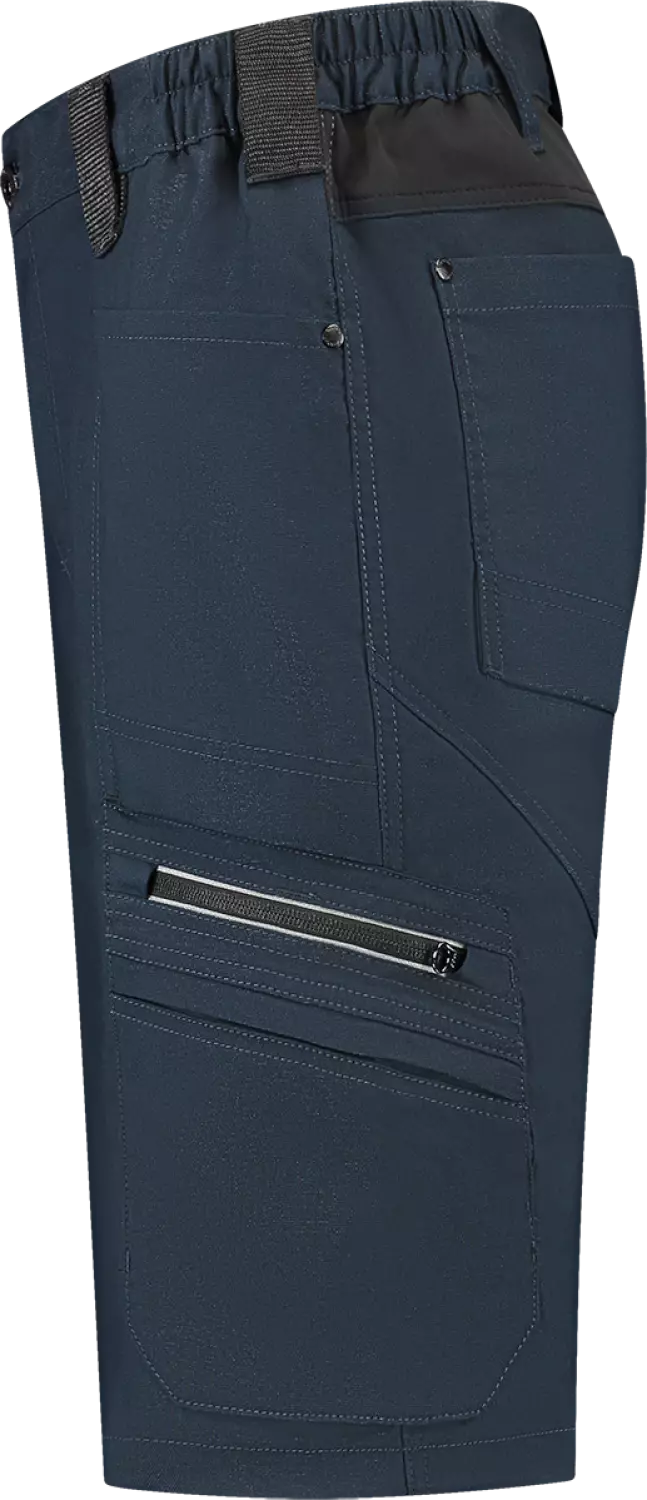 Workman 9023 STRETCH Bermuda Werkbroek P2S - Navy / Black - Maat 50 (34/34)-image