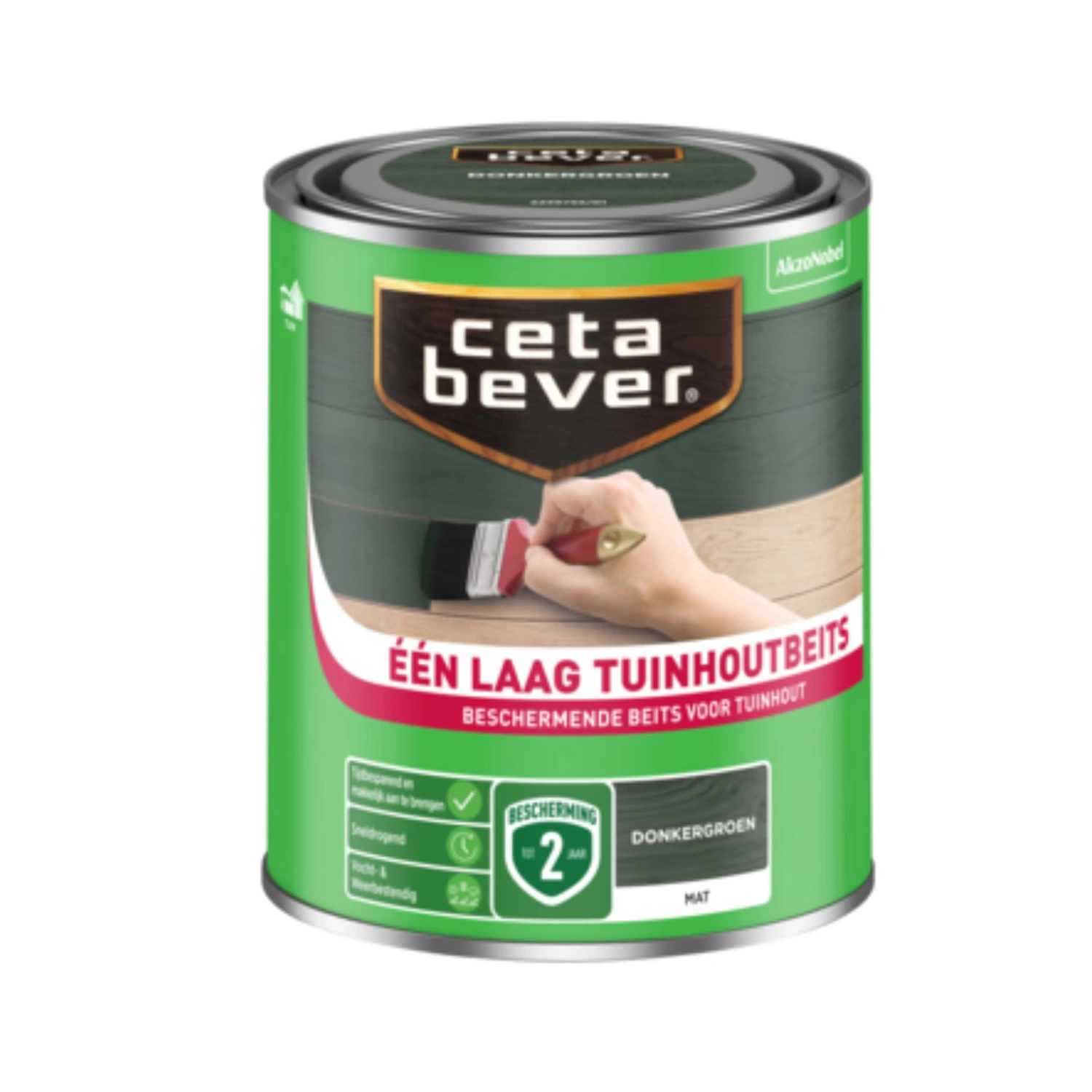 Cetabever Een Laag Tuinbeits - donkergroen - 0,75L-image