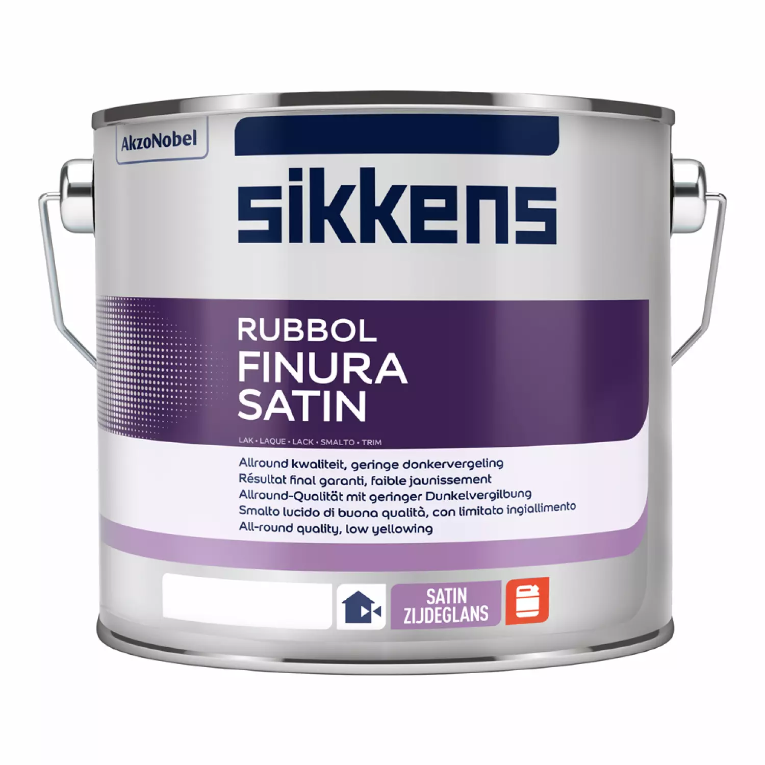 Sikkens Rubbol Finura satin - op kleur gemengd - 2.5L-image