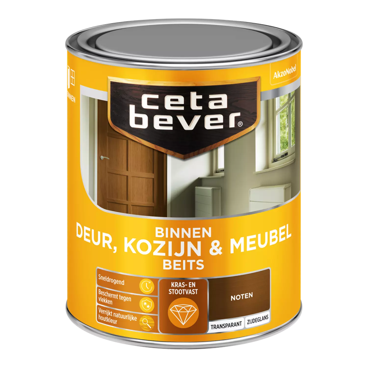 Cetabever Binnenbeits Deuren & Kozijnen Transparant Zijdeglans - Noten - 750ml-image