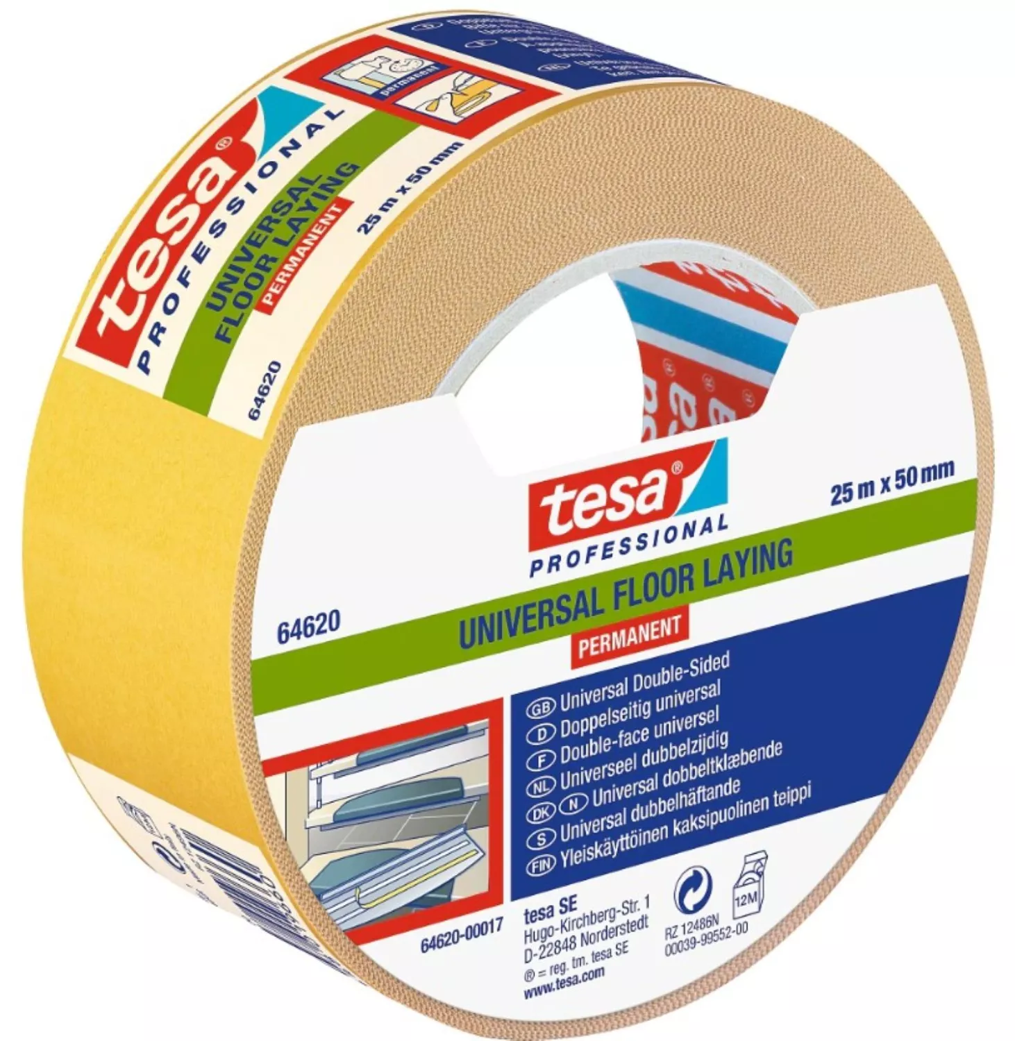 Tesa 64620 Professional Dubbelzijdige tape - 50mm x 25m-image