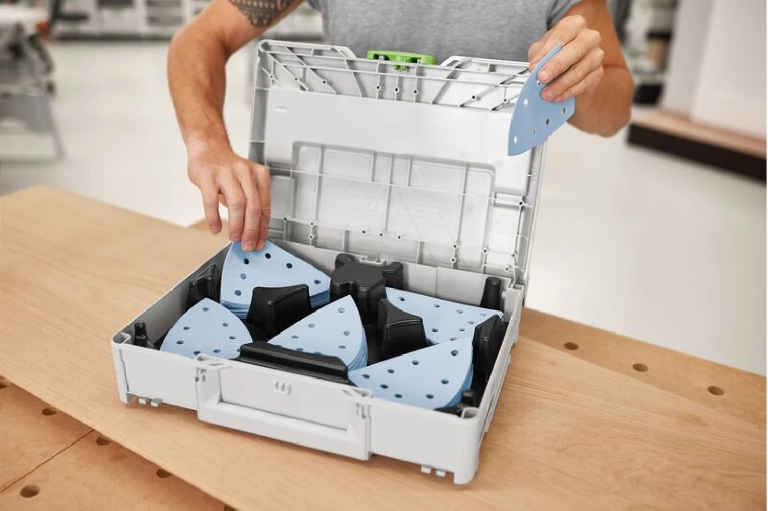 Festool 578195 Schuurbladen SYS-STF DELTA GR-Set in systainer